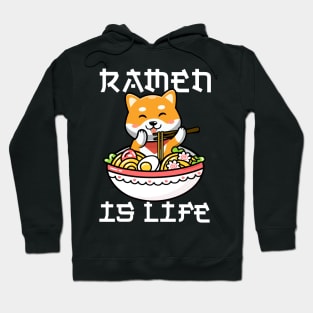 Ramen is Life Kawaii Shiba Dog Anime Tee Japanese Ramen Hoodie